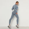 Long-sleeved cropped top | BLUE