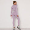 Long-sleeved cropped top | LIGHT PURPLE